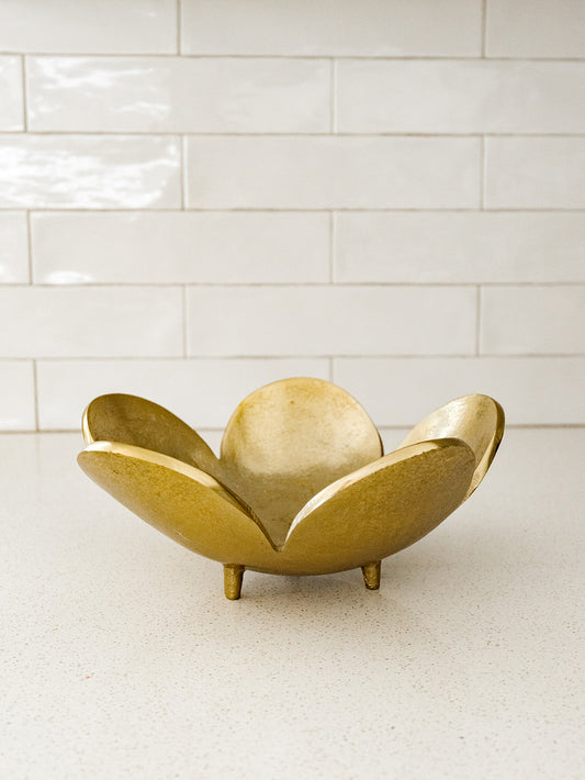 Brass Flower Shaped Bowl