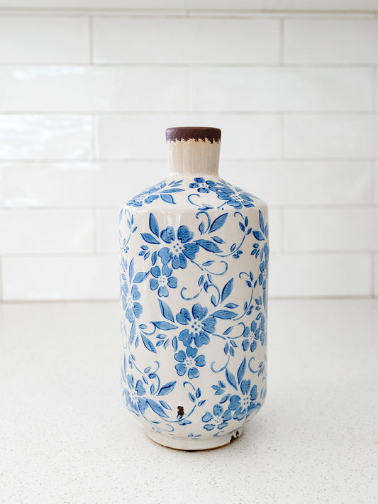 Blue Floral Vases - 3 Styles