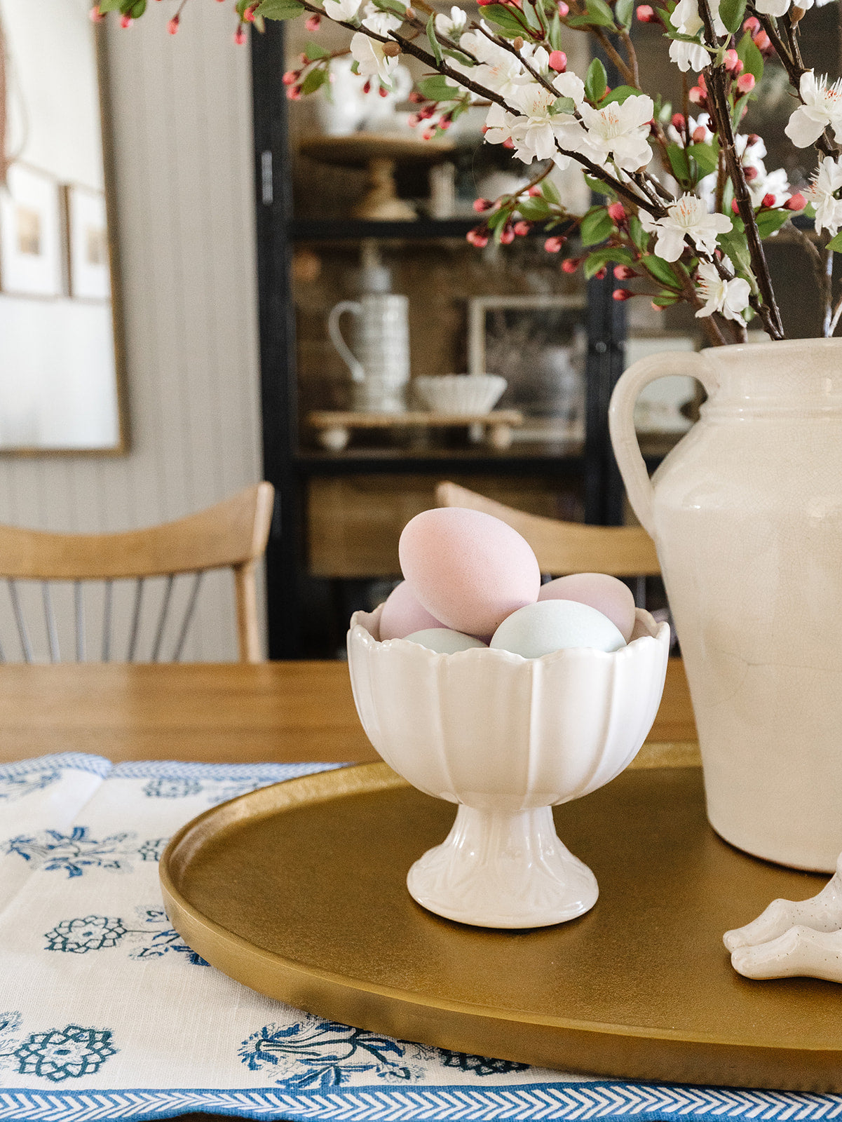 Resin Pastel Flocked Egg - Set of 3 - 3 Colors