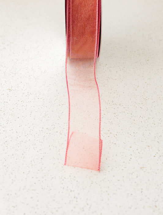 Mauve Sheer Ribbon - 50yd spool