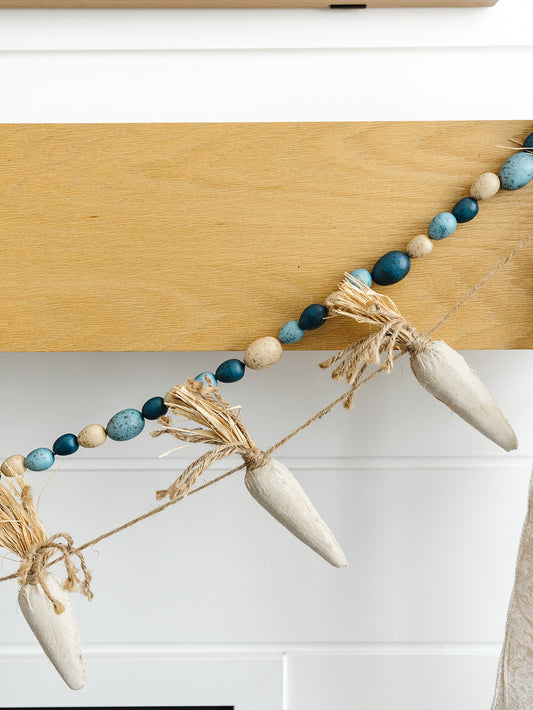 Taupe Carrot Garland - 64.5"