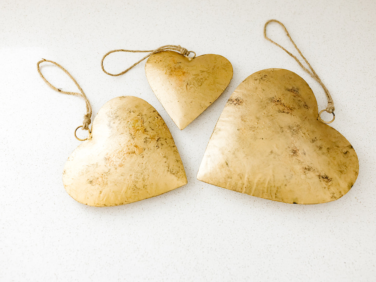Antique Gold Heart - 3 Sizes