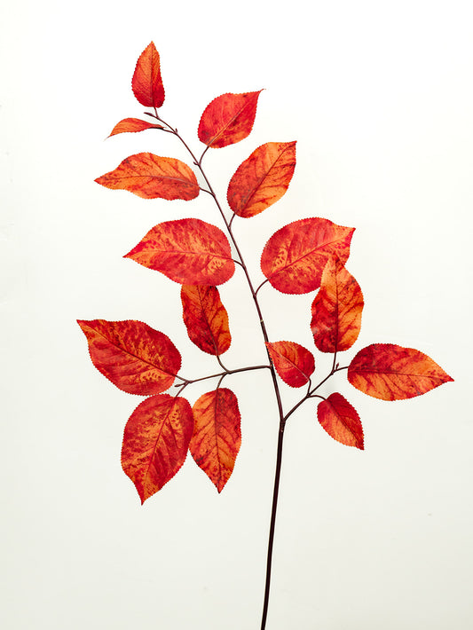 Salal Leaf Spray in Orange - 29"
