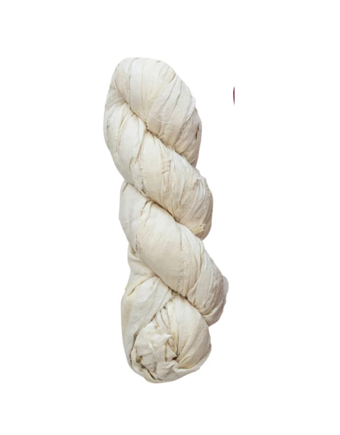 70 Yard Recycled Torn Silk Ribbon - 2 colors