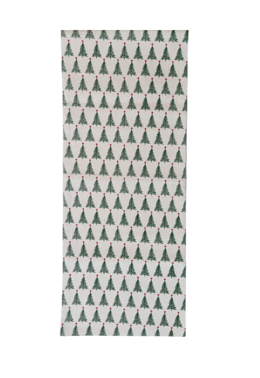 Christmas Tree Patterned Runner