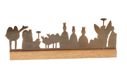 Golden Nativity Scene