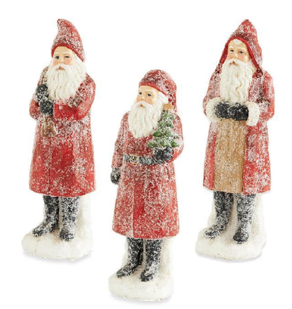 Sugared Santa Assorted Styles 8"