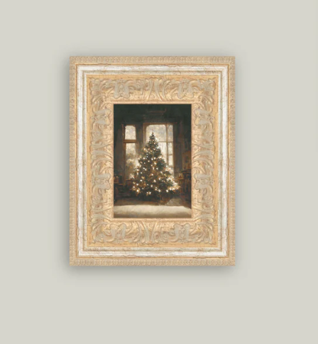 Glowing Christmas Tree - Framed Art