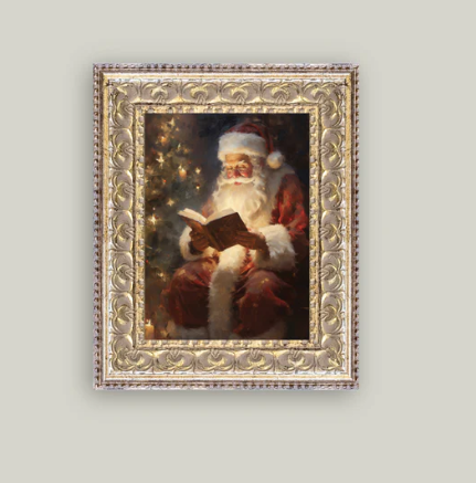 Classic Santa - Framed Christmas Art