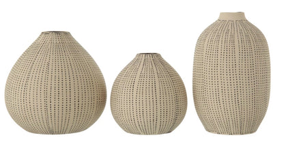 Stoneware Textured Vase -3 Styles