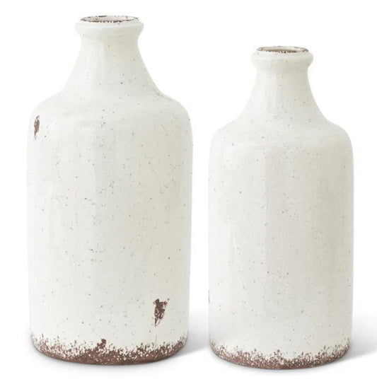 Rustic White Jug - 2 Sizes