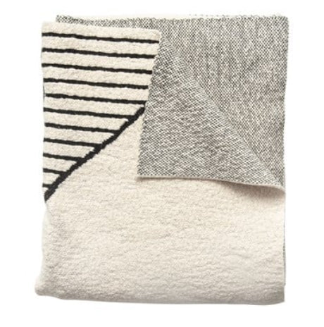 Cotton Knit Abstract Throw