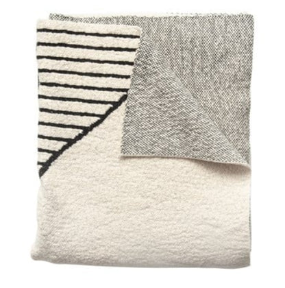 Cotton Knit Abstract Throw