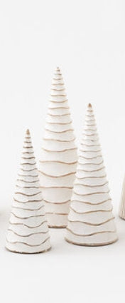 Natural and White Curvy Tree - 3 Sizes