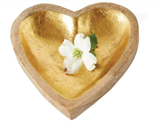 Decorative Wood Heart Bowl