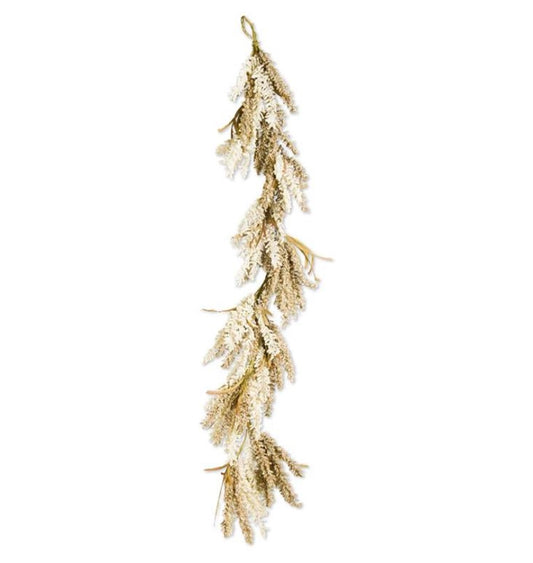 Cream and Brown Heather Garland - 72"