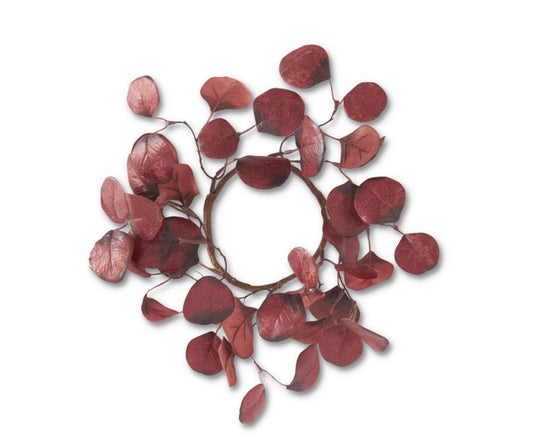 Burgundy Gumdrop Eucalyptus Wreath - 12"