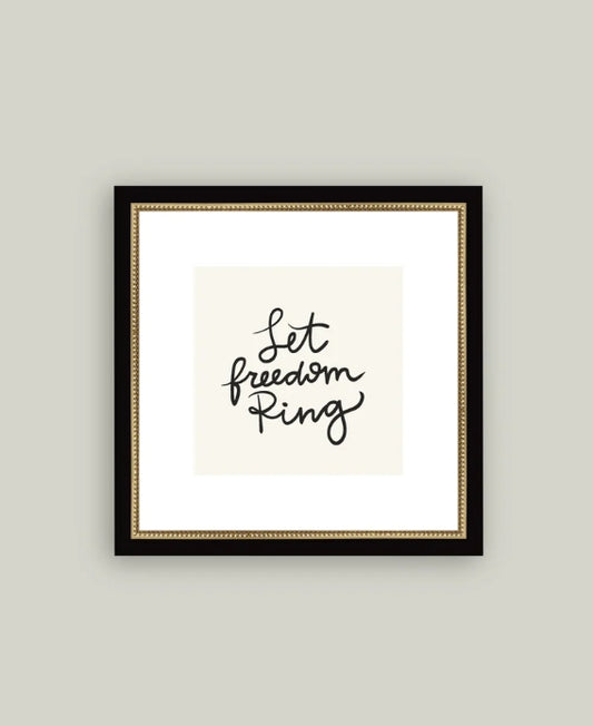 Freedom Ring Framed Art - patriotic art