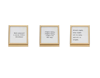 Framed Easel with Saying - 3 Styles