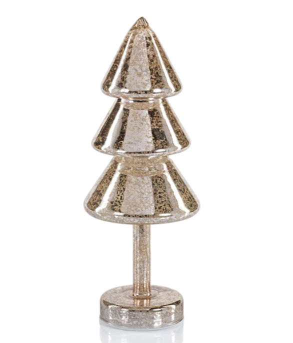 Noel Sparkle Tiered Spruce LED Gold Tree - 2 Sizes