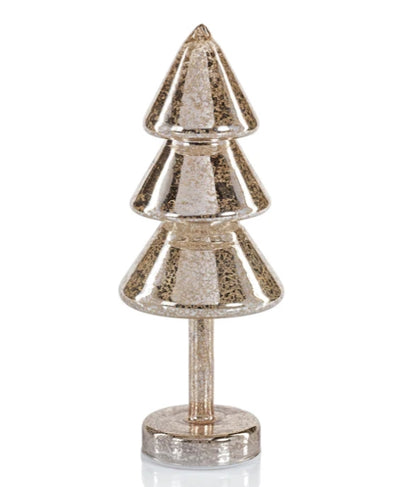 Noel Sparkle Tiered Spruce LED Gold Tree - 2 Sizes