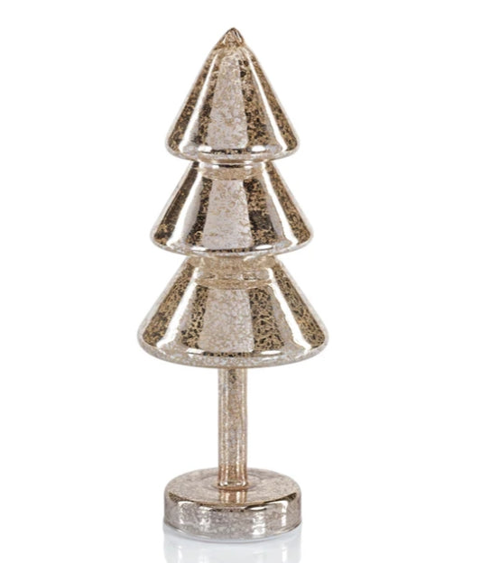Noel Sparkle Tiered Spruce LED Gold Tree - 2 Sizes