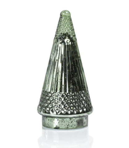 Siberian Antique Green Glass LED Tree - 3 Sizes