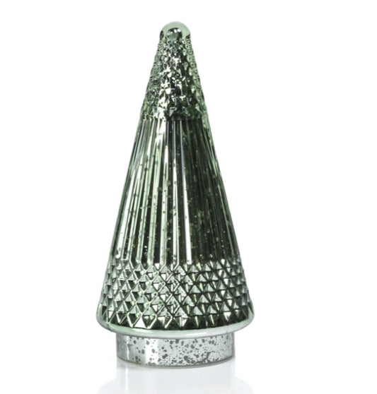 Siberian Antique Green Glass LED Tree - 3 Sizes
