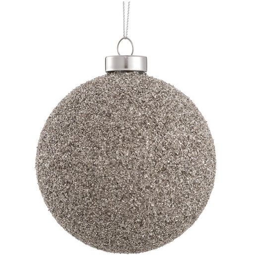 Encrusted Glass Ornament Bronze - 2 Sizes