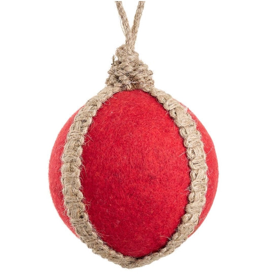 Red Felt Ornament - 4"