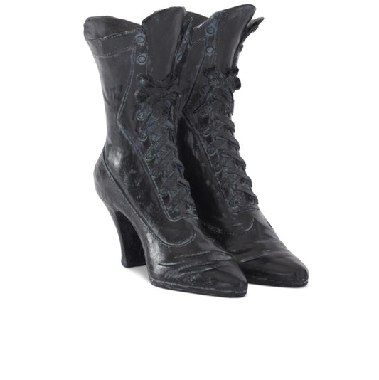 Black Resin Witches Boots