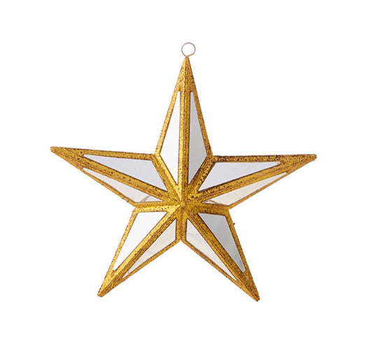Mirrored Star Ornament - 6"
