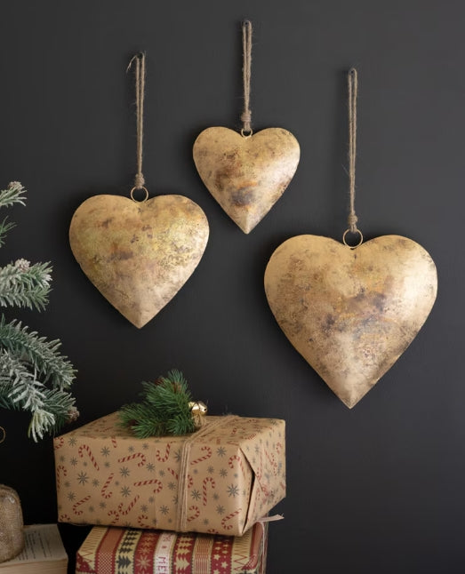 Antique Gold Heart - 3 Sizes