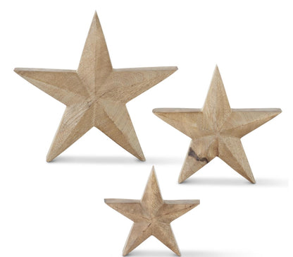 Mango Wood Stars - 3 Sizes