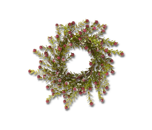 Snowy Red Berry Wreath - 12.5"