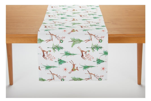 Frolicking Reindeer Runner - 72"