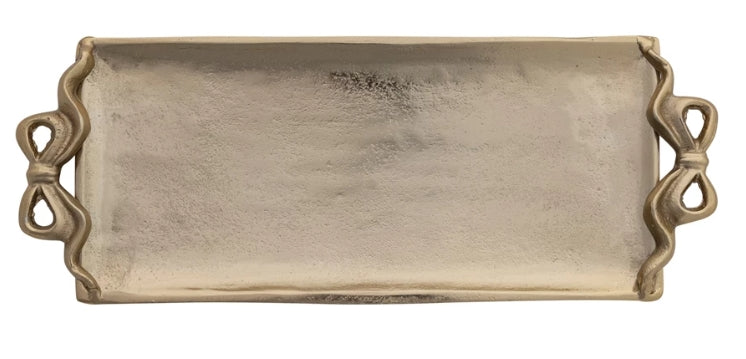 Bow Handled Gold Tray