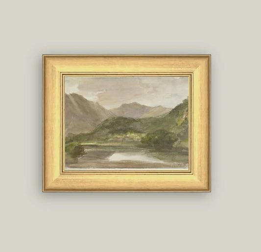 The Lake Framed Art - 11"x9"