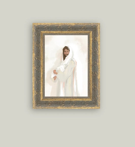 The Lamb - Christ Framed Art - 2 Sizes