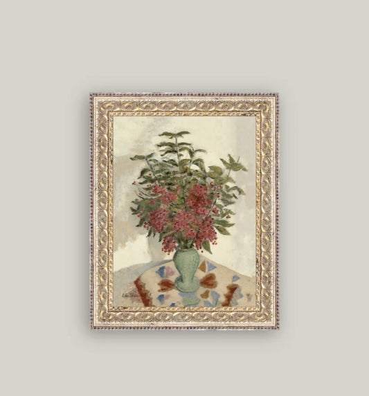Red Hydrangeas Framed Art - 2 Sizes