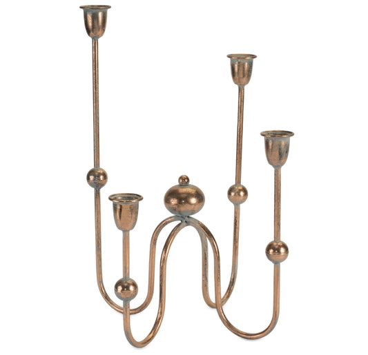 Curved Four Candle Holder - 17"H
