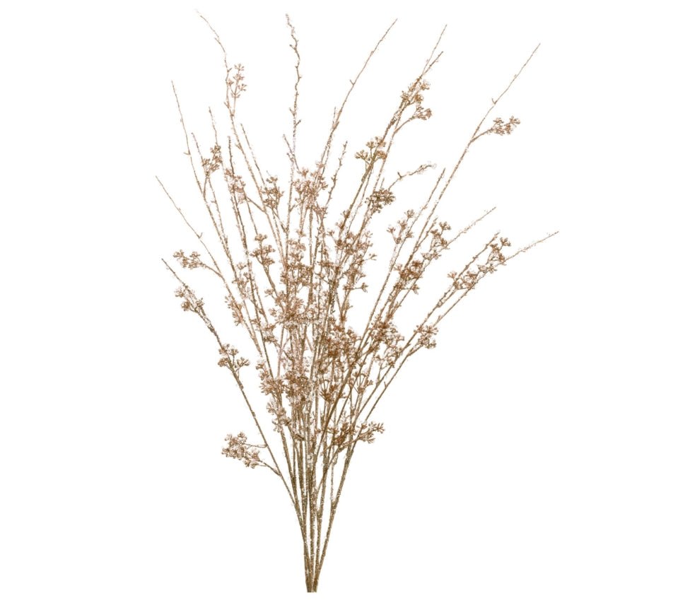 Gold Iced Berry Spray - 33"
