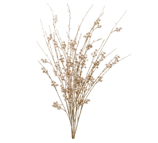 Gold Iced Berry Spray - 33"