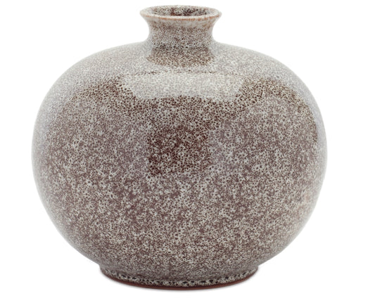 Speckled Vase - 7"Dx6.75"H