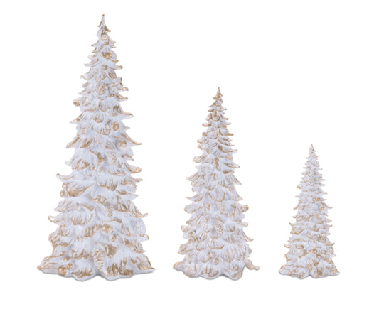 Whitewashed Gold Tree - 3 Sizes