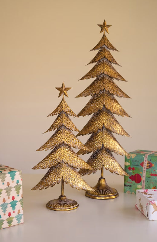Antique Gold Christmas Tree - 2 Sizes
