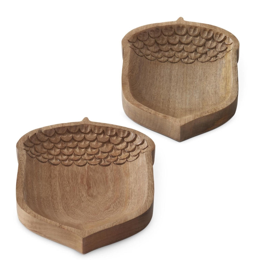 Wood Acorn Tray - 2 Sizes