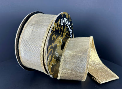 Gold and Silver Weave Metallic Ribbon - 2.5"x10yds.