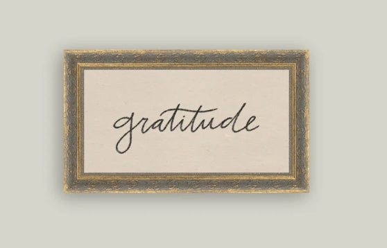 Gratitude Framed Art - 2 Sizes