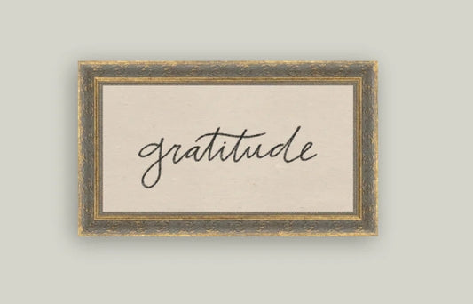 Gratitude Framed Art - 2 Sizes